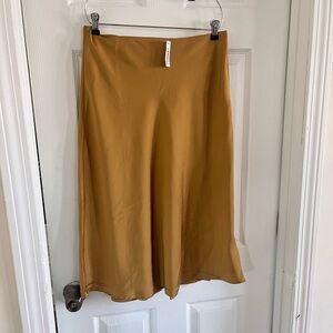 Daily Ritual Golden A-Line Skirt